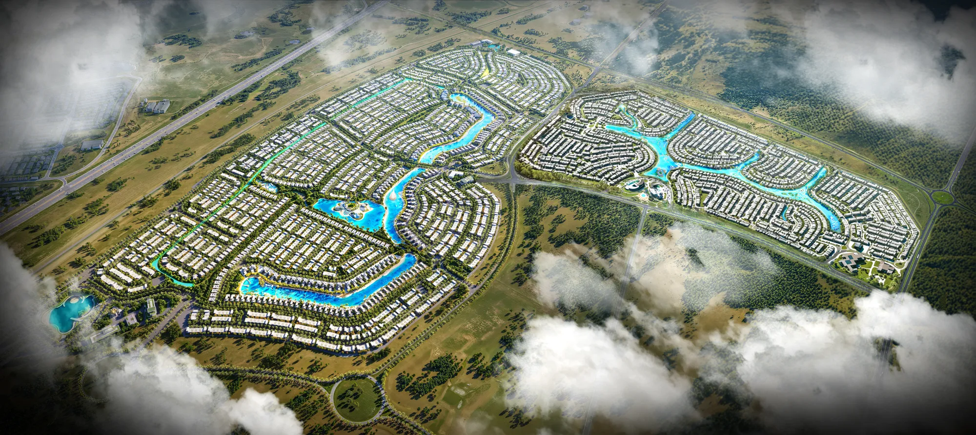 DAMAC Islands, vista aérea